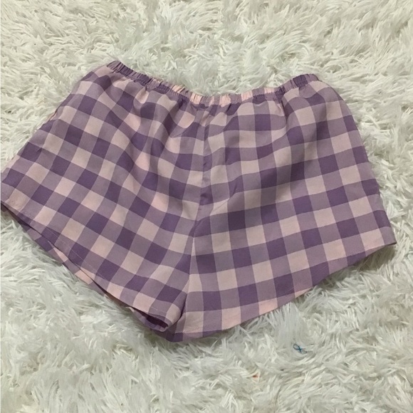 Shein pj shorts, Size medium in kids/girls, Color is pink and purple checkered - Picture 2 of 2